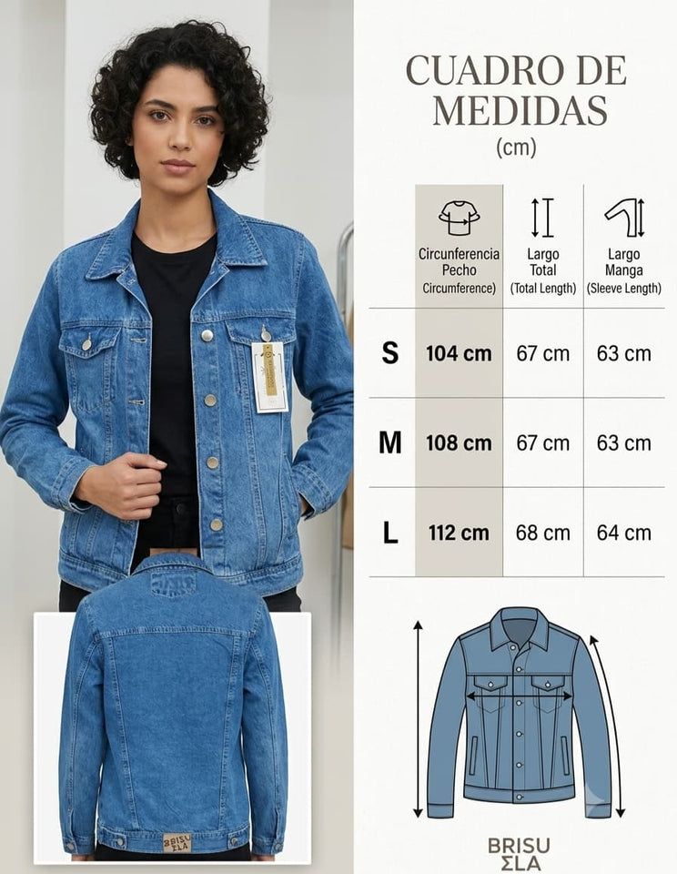 CASACAS DENIM OVERSIZE