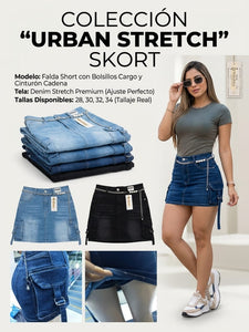 FALDA SHORT CARGO A LA CINTURA
